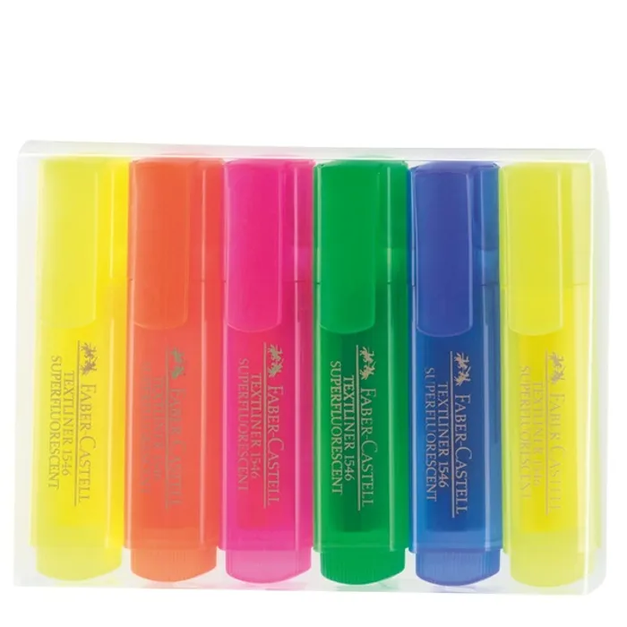 Termék főképe Zvýrazňovač Textliner 1546 superfluorescenční, sada 6ks Faber Castell 154642