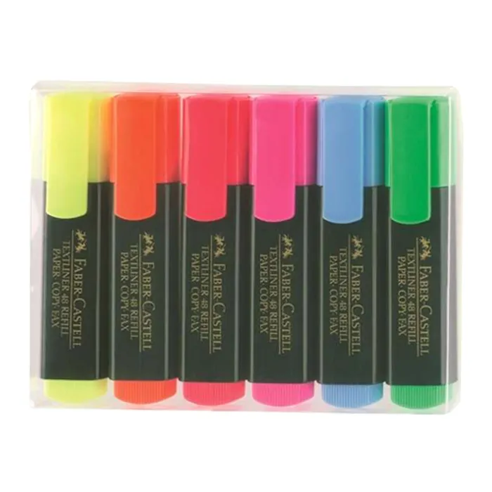Termék főképe Zvýrazňovač Textliner 1548 fluorescenční, sada 6ks Faber Castell 154806