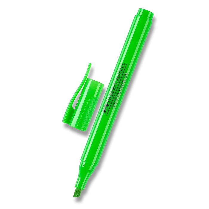 Termék főképe Zvýrazňovač Textliner 38 superfluorescenční, zelená Faber Castell 157763