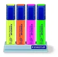 szövegkiemelő "Textsurfer classic 364", 4 szín, 1-5mm, állványban, STAEDTLER