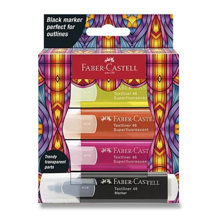 Termék főképe Zvýrazňovače Faber-Castell Glassy Superfluo-4 ks