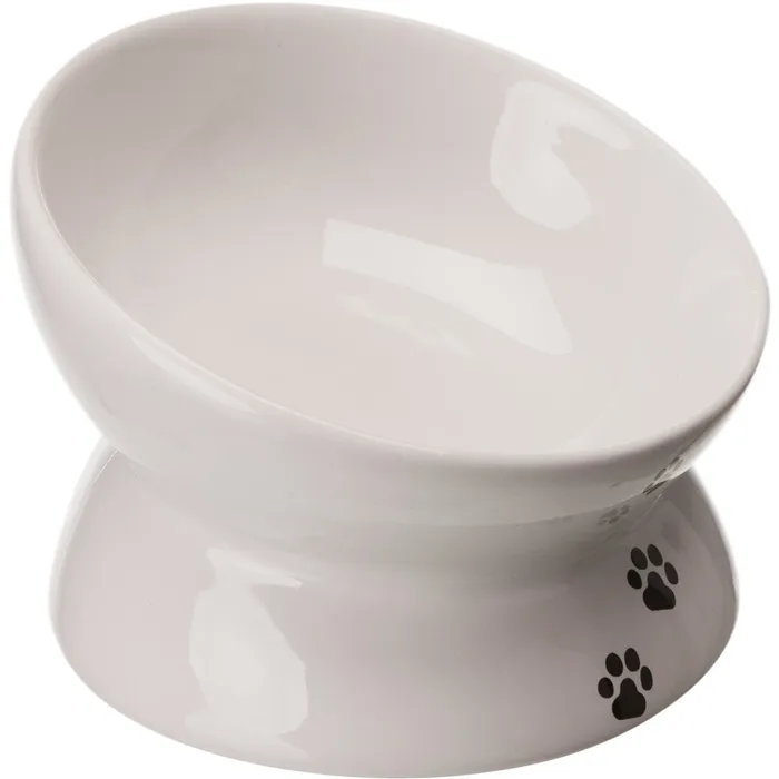 Termék főképe Zvýšená ergonomická keramická miska, 0.15 l/o 13 cm, bílá