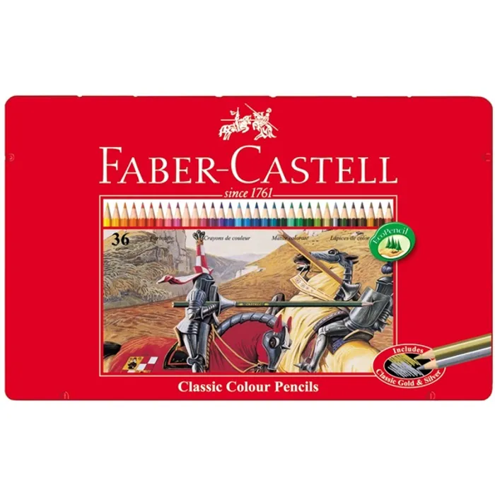 Termék főképe zz-Pastelka šestihranná plech.krabička 36ks (#115846) Faber Castell