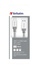 Papírenské zboží - USB-kábel, ezüst, 30 cm, USB-C 3.1 - USB-A, SZÓ,