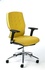 Papírenské zboží - Vezetői szék "Sunshine", textil, sárga, króm talp, MaYAH