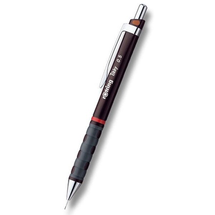 Papírenské zboží - Mikrotužka Rotring Tikky Burgundy 0,5 mm