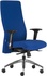 Papírenské zboží - Irodai szék BOSTON H, kék, alumínium kereszt, állítható ülésmagasság