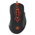 Papírenské zboží - Redragon Mouse Origin, 4000 DPI, optikai, 10 tl., 1 kerék, vezetékes USB, fekete-piros, játék