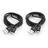 Papírenské zboží - USB kábel (2.0), USB A M megfordítható- USB micro M megfordítható, 1 m, megfordítható, 3 fekete, Ve