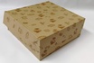 Papírenské zboží - KRAFT tortadoboz motívummal 22x22x9 cm [50 db]