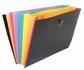 Papírenské zboží - Rekeszes aktatáska Rainbow Class, 8 részes, fekete, PP, VIQUEL