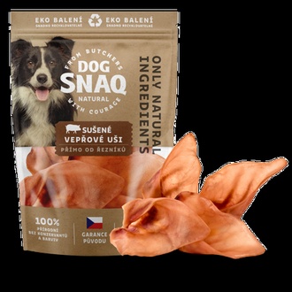 Papírenské zboží - DOG SNAQ vepřové ucho sušené 4 ks 