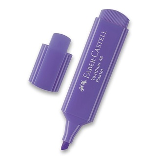 Papírenské zboží - Zvýrazňovač Textliner 1546 Pastel, fialková  Faber-Castell 