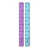 Papírenské zboží - M&G vonalzó 30 cm, rugalmas és tartós (kék, rózsaszín)