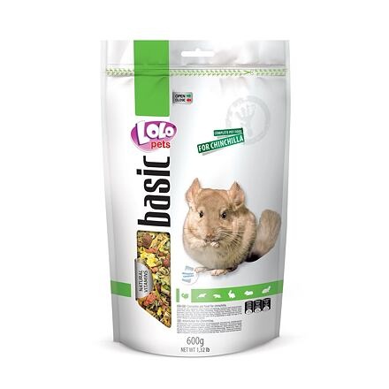 Papírenské zboží - LOLO BASIC kompletní krmivo pro činčily 600 g Doypack 