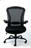 Papírenské zboží - Vezetői szék "Grande", textil, fekete, fekete talp, MayAH