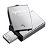 Papírenské zboží - Apacer USB flash meghajtó OTG, USB 3.0 (3.2 Gen 1), 64 GB, AH750, ezüst, AP64GAH750S-1, USB