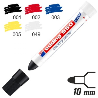 Papírenské zboží - Průmyslový pastový popisovač "950", 10mm, kuželový hrot, EDDING