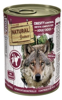 Papírenské zboží - Natural Greatness OBESITY CONTROL, veterinární dieta, konzerva pro psy 400g