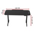 Papírenské zboží - ULTRADESK játékasztal LEVEL WHITE, 140x70cm, 72-124cm, elektromosan állítható magasságú, XX