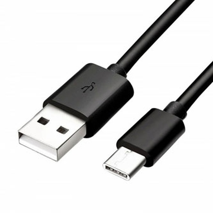 Papírenské zboží - Kabel USB (2.0), USB A M- USB C M, 1m, černý, Logo, blistr