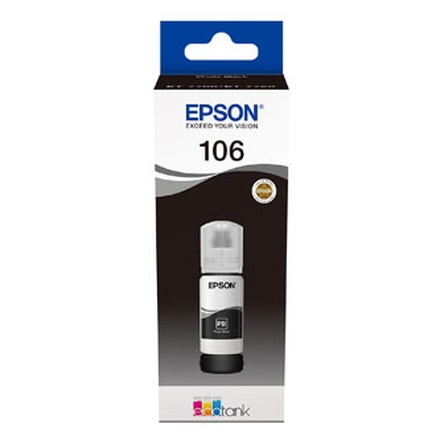 Papírenské zboží - Epson originální ink C13T00R140, 106, black, 70ml, Epson EcoTank ET-7700, ET-7750 Express