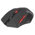 Papírenské zboží - Defender Mouse Accura MM-275, 1600DPI, optikai, 6tl., 1 kerék, vezeték nélküli, fekete, 1 db AA