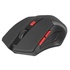 Papírenské zboží - Defender Mouse Accura MM-275, 1600DPI, optikai, 6tl., 1 kerék, vezeték nélküli, fekete, 1 db AA