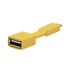 Papírenské zboží - Reduction USB (2.0) micro, USB micro M- USB A F, 0m, sárga