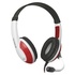Papírenské zboží - Defender Warhead G-120, gaming headset mikrofonnal, hangerőszabályzó, fehér-piros,