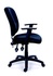 Papírenské zboží - Vezetői szék, textil, fekete talp, MaYAH Active, fekete