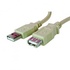 Papírenské zboží - USB kábel (2.0), USB A M- USB A F, 1,8m, fekete, embléma, ár 1 db