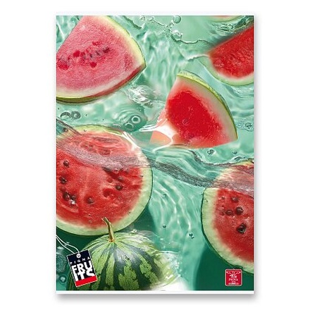 Papírenské zboží - Školní sešit Pigna Fruits - A4, linkovaný, 42 listů, mix motivů
