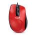 Papírenské zboží - Genius Mouse DX-150, 1200DPI, optikai, 3 tl., 1 kerék, vezetékes USB, piros