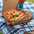 Papírenské zboží - Pizzadoboz (hullámkarton) kraft 32 x 32 x 4 cm [100 db]