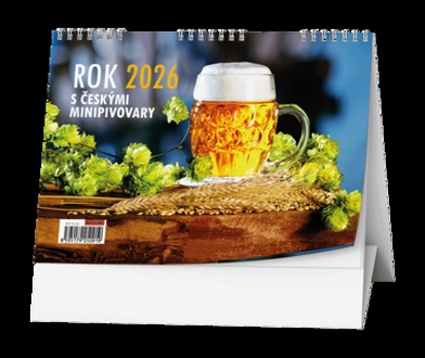 Papírenské zboží - Stolní kalendář - Rok 2026 s českými minipivovary