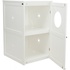 Papírenské zboží - XL macska WC ház, 2 polc, MDF, 53 x 90 x 58 cm, fehér