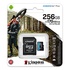 Papírenské zboží - Kingston memóriakártya Canvas Go! Plusz, 256 GB, micro SDXC, SDCG3/256 GB, UHS-I U3, adapterrel