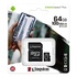Papírenské zboží - Kingston memóriakártya Canvas Select Plus, 64 GB, micro SDXC, SDCS2/64 GB, UHS-I U1 (osztály