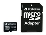 Papírenské zboží - Memóriakártya, microSDHC, 32GB, Class 10 UHS I, adapterrel, VERBATIM "PRO"