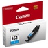 Papírenské zboží - Canon eredeti tinta CLI551C, cián, 7 ml, 6509B001, Canon PIXMA iP7250, MG5450, MG6350, MG