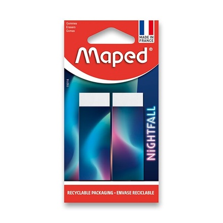 Papírenské zboží - Pryž Maped Nightfall 2 ks