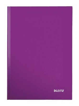 Papírenské zboží - Zápisník "Wow", fialová, čtverečkovaný, A4, 80 listů, lesklá, LEITZ