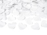 Papírenské zboží - Lövöldözős konfetti szívek fehér 60cm [1 db]