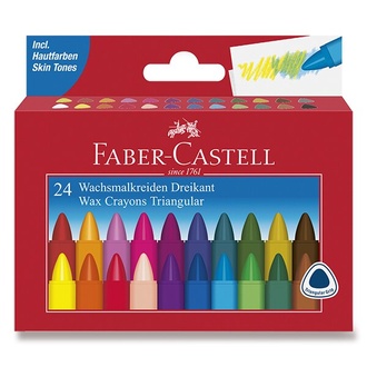 Papírenské zboží - Voskovky Faber-Castell trojhranné 24 barev