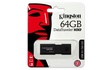 Papírenské zboží - USB flash meghajtó DT100 G3, fekete, 64 GB, USB 3.0, KINGSTON