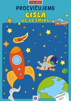 Papírenské zboží - Omalovánka A4 - Procvičujeme čísla - Ve vesmíru