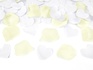 Papírenské zboží - Lövés konfetti szívek és virágszirmok krém 60cm [1 db]