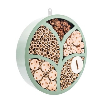 Papírenské zboží - PetBuddy "Strom života", kulatý hotel pro hmyz, 29 x 6.5 cm, borové dřevo