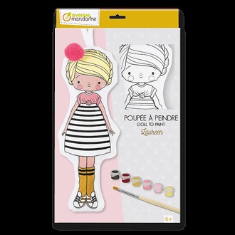 Papírenské zboží - Kreativní sada Avenue Mandarine Doll to Paint Laureen